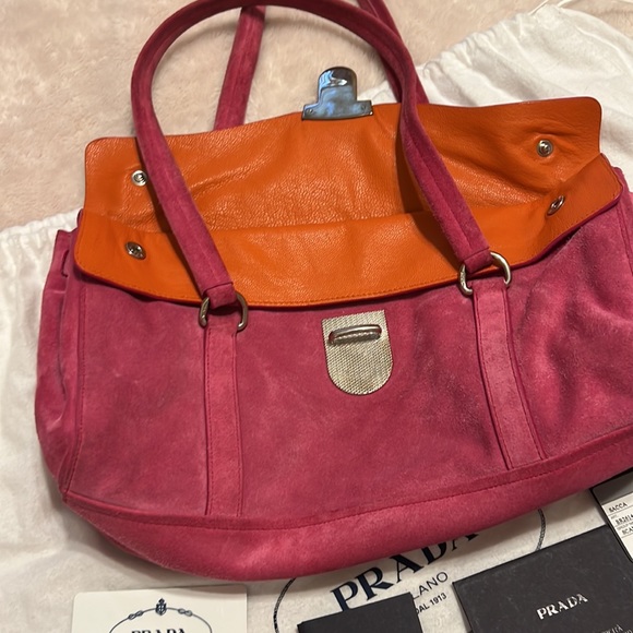 Prada  Suede leather bag - Picture 2 of 14